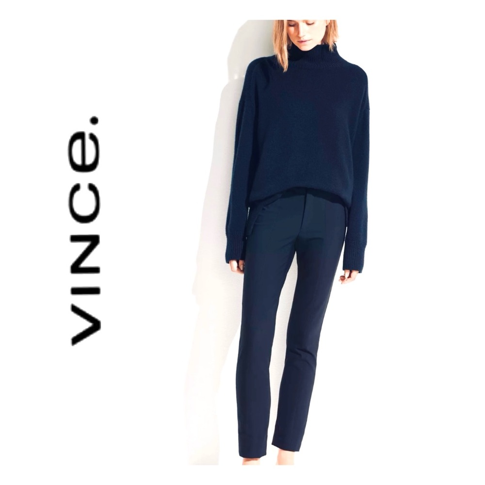 New Vince Slim Fit Double Stitch Front Seam Ankle Pant